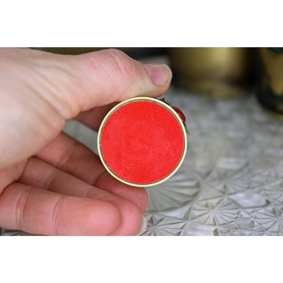 George Good Korea Enameled Metal Strawberry Toothpick Holder - Picture 6 of 6